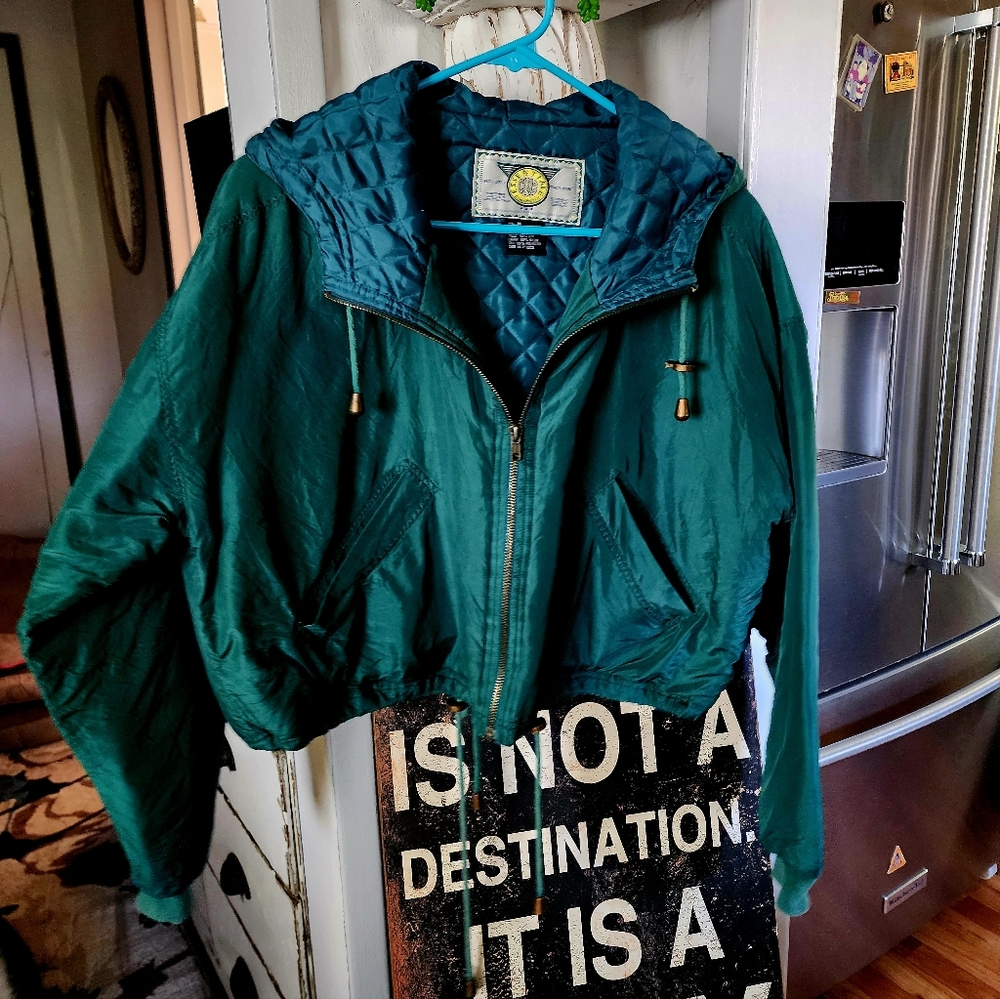 Vintage Silk Bomber Jacket